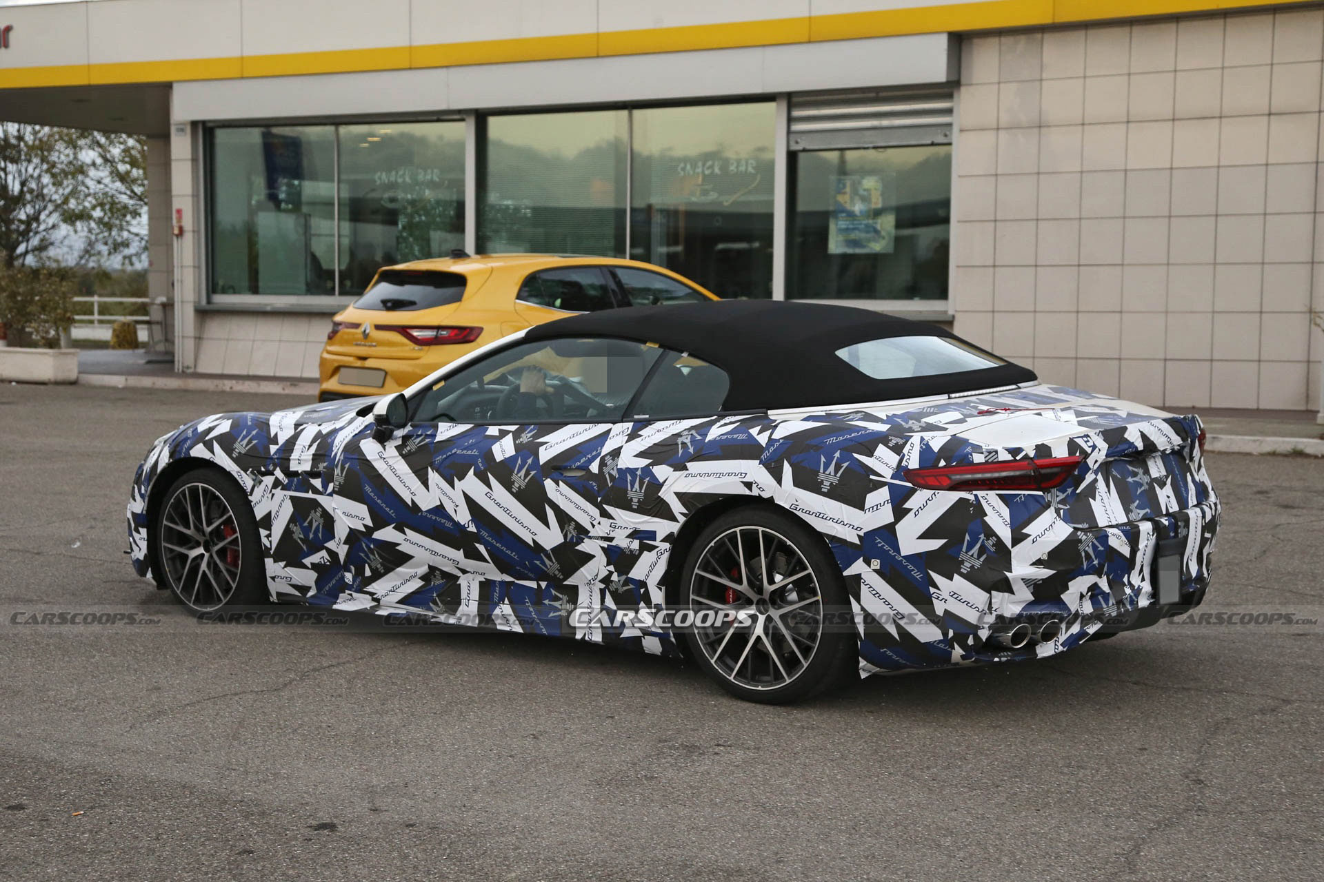 2024 Maserati GranCabrio Is All Wrapped-Up For Winter Testing