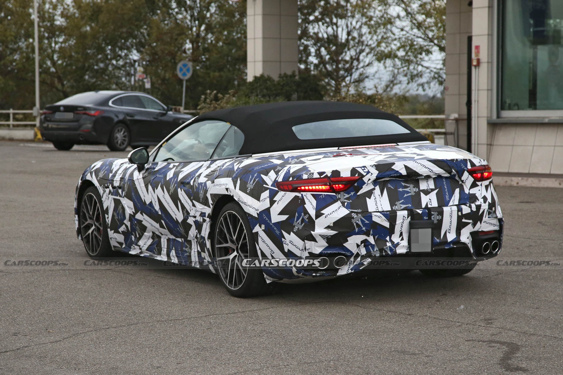 2024 Maserati GranCabrio Is All Wrapped-Up For Winter Testing