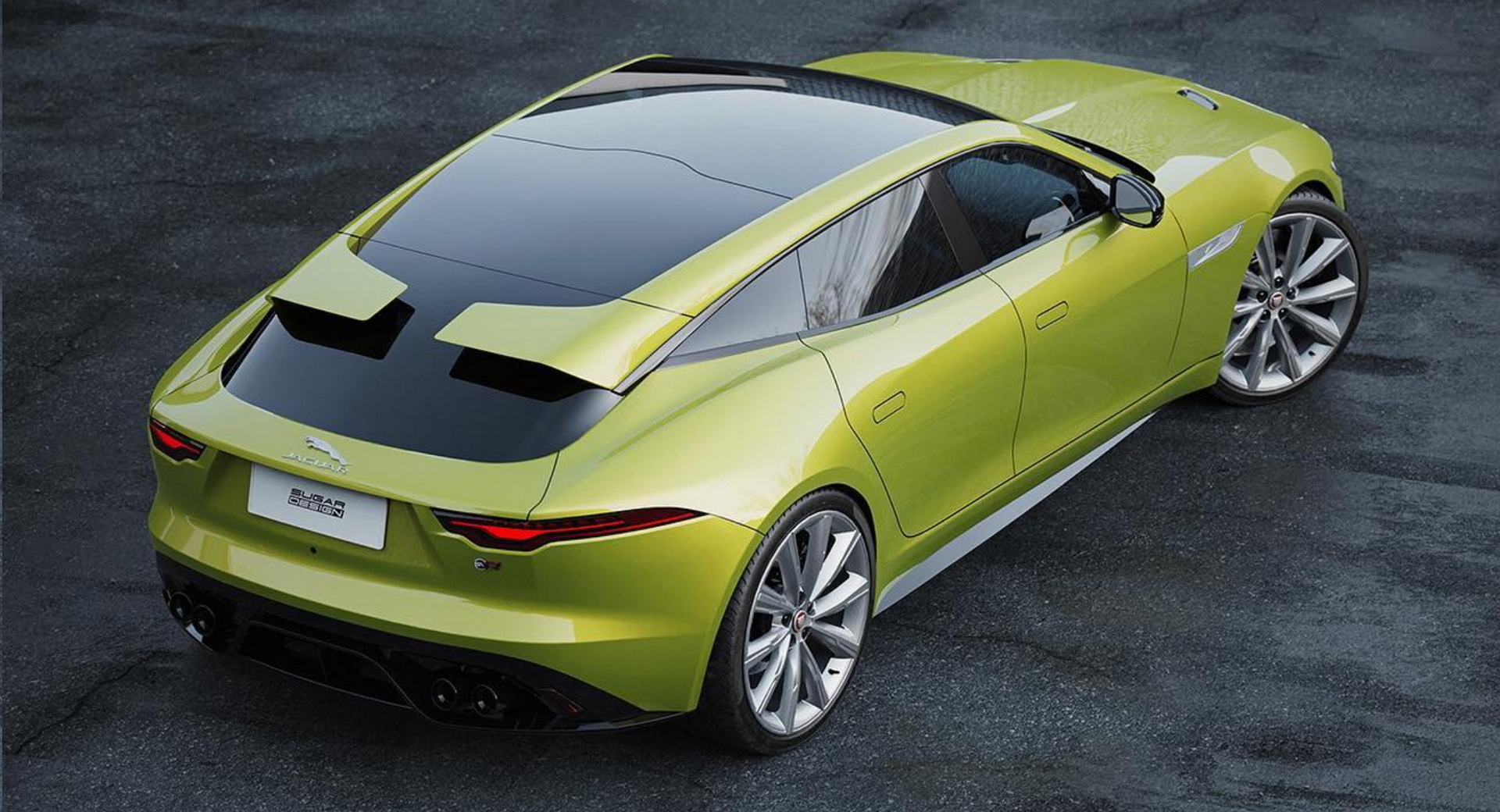 Unofficial Jaguar F-Type Four-Door Coupe Looks… Pretty Good, Actually - CarScoops