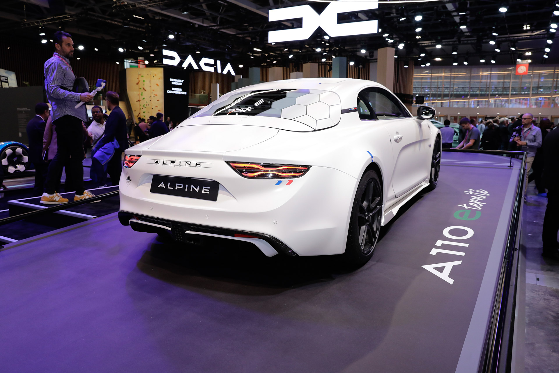 New Alpine A110 E-ternité Debuts In Paris As A 239 HP Electric Prototype With Removable Roof Panel