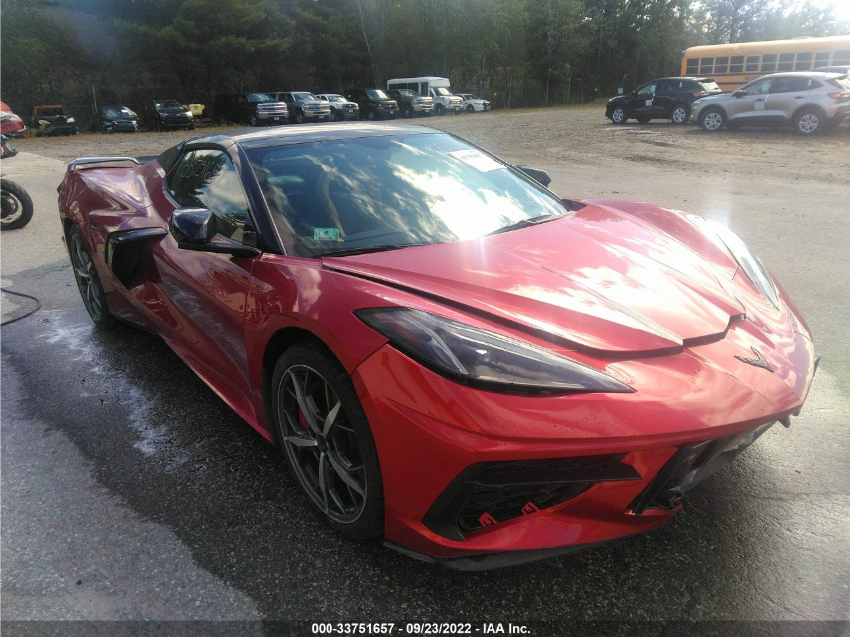 Auctioneer Claims This 2023 Corvette That Got A Salvage Title After Just 245 Miles Can Be Restored For $47k