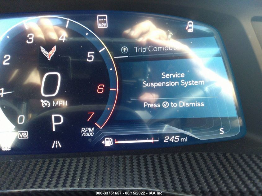 Auctioneer Claims This 2023 Corvette That Got A Salvage Title After Just 245 Miles Can Be Restored For $47k