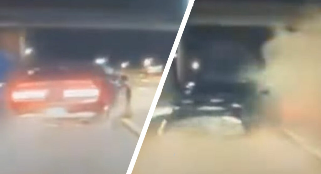  Dodge Challenger Driver Tries Running From Police, Fails In Spectacular Fashion
