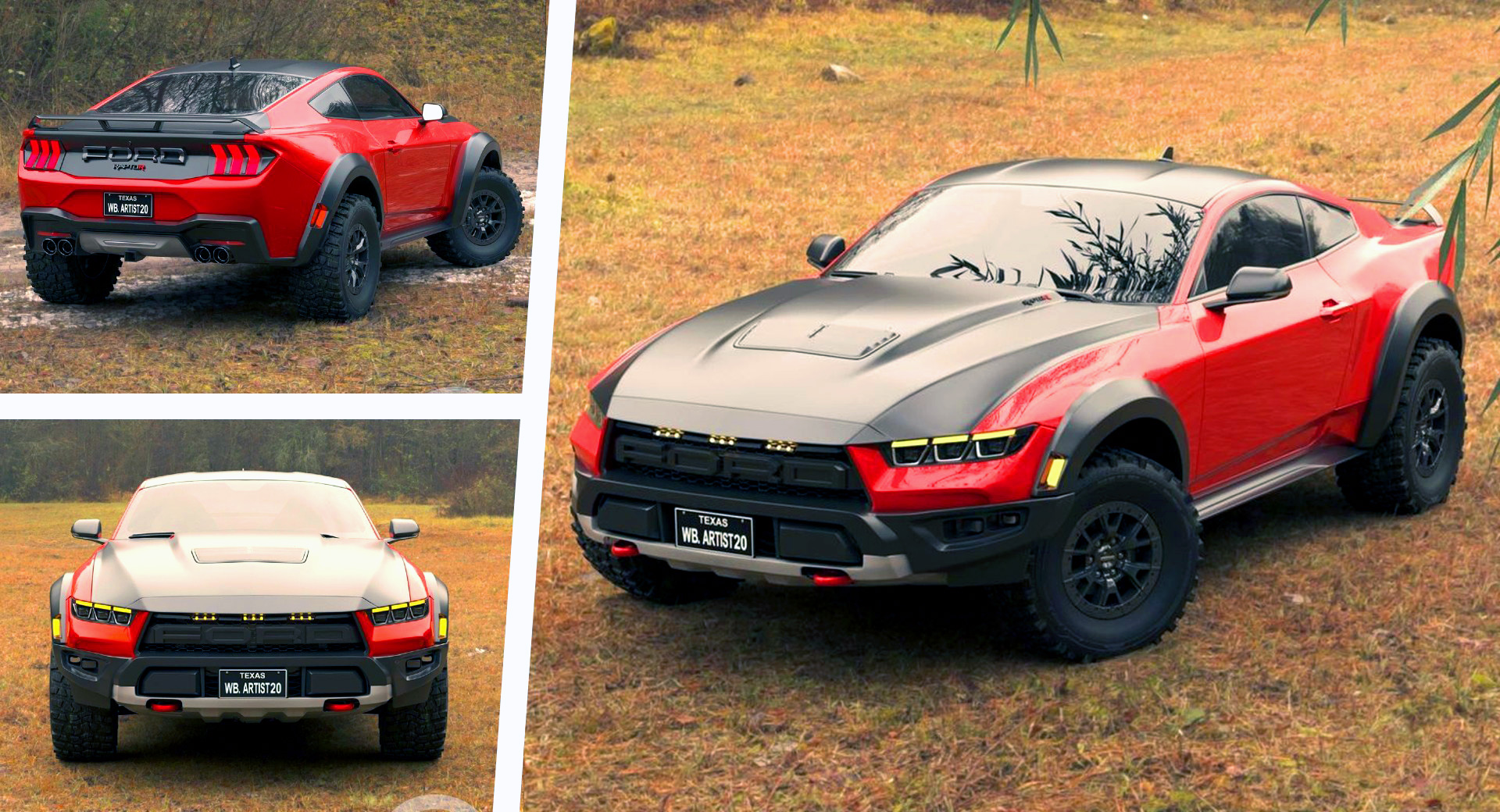 Ford Mustang Raptor R Is An Imaginary Jacked-Up Pony That We'd