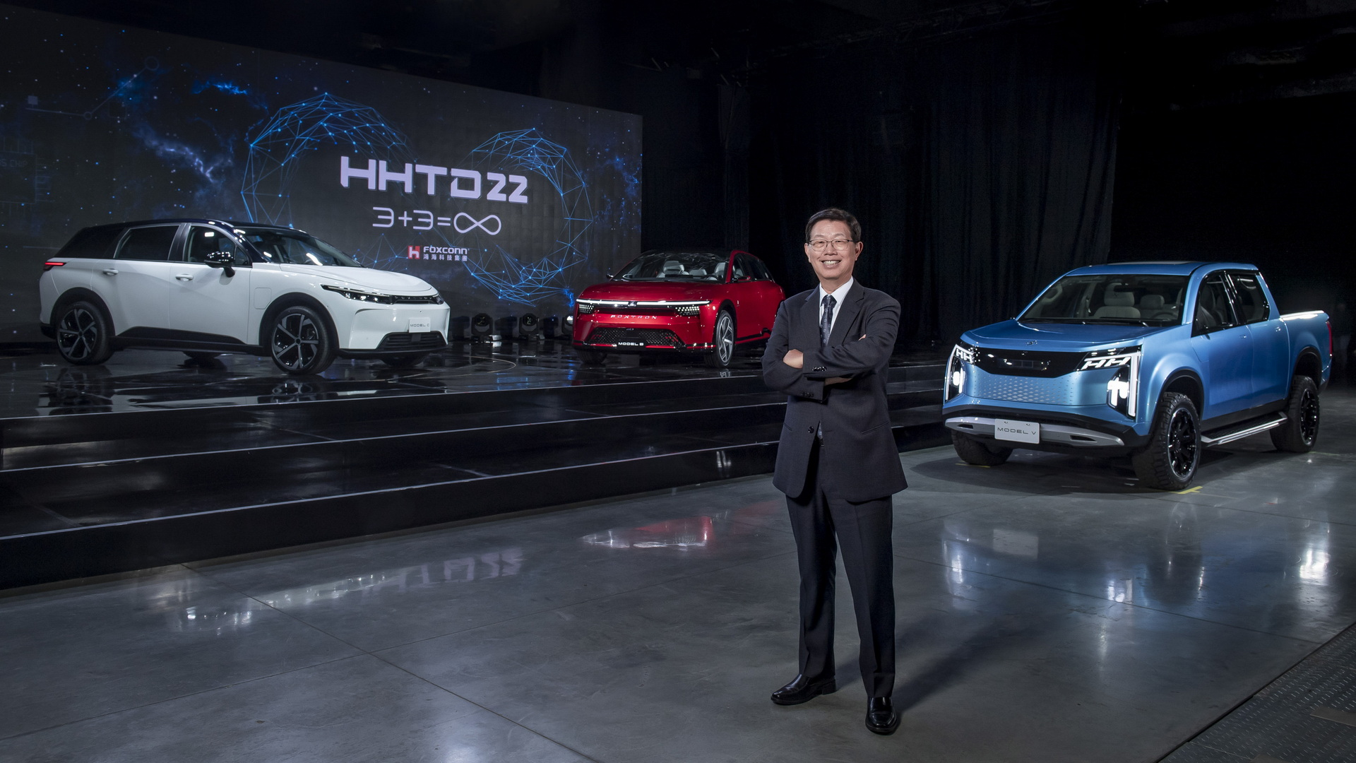 Foxconn Debuts Electric Model B Compact SUV And Model V Pickup Prototypes