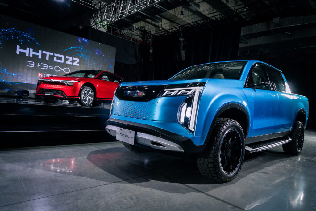 Foxconn unveils new electric pickup truck and crossover hatchback