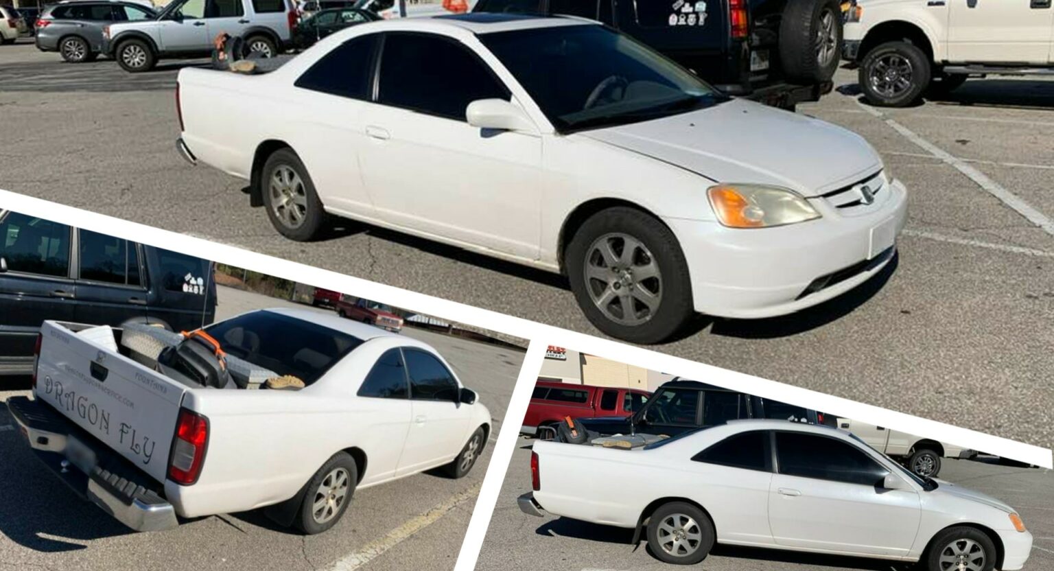 It Ain’t Pretty, But Someone Did A Crafty Job Fusing A Honda Civic