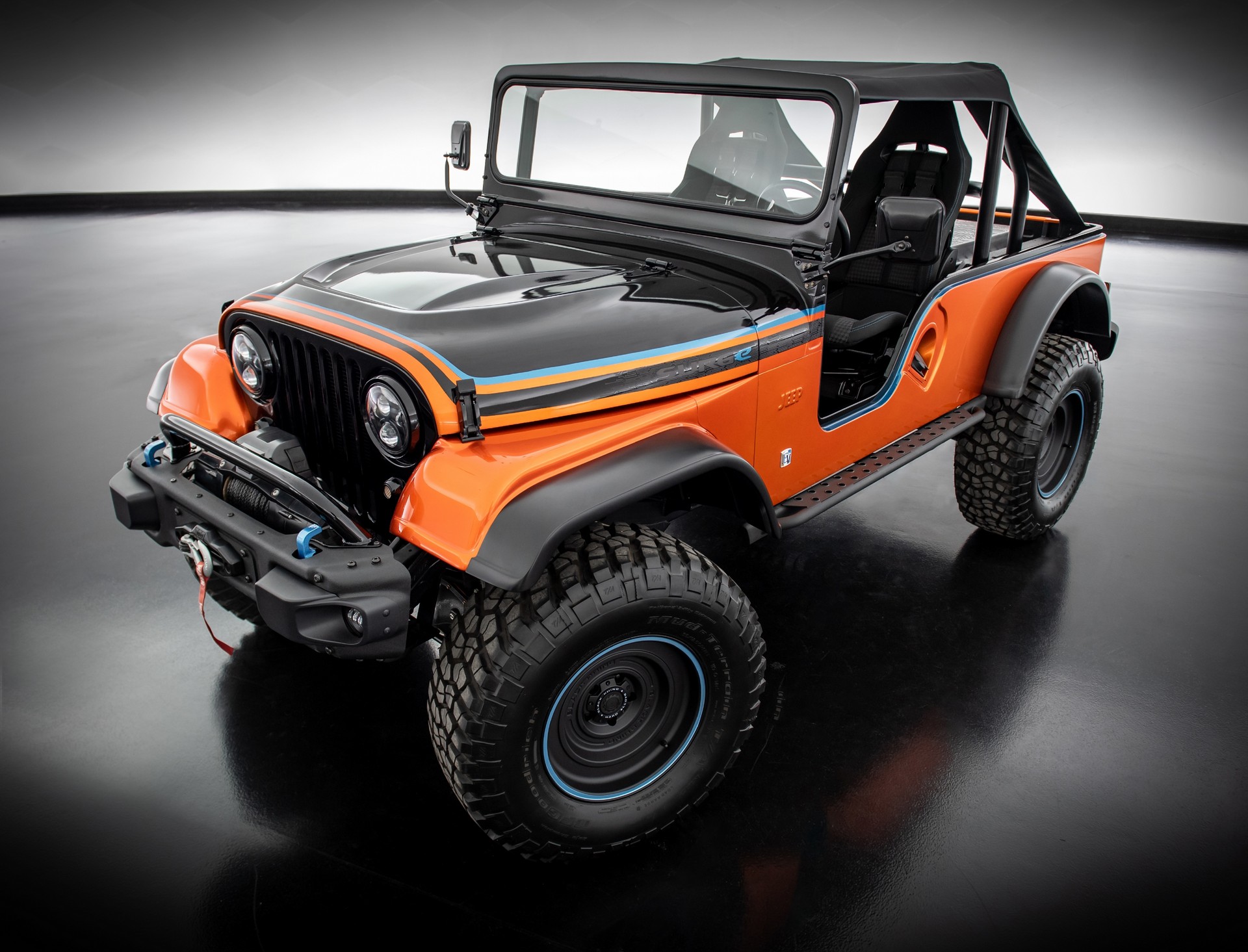 Jeep CJ Surge Concept Debuts As A SEMA Bound Electromod