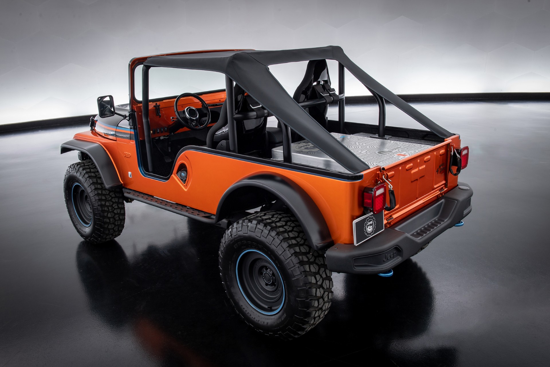 Jeep CJ Surge Concept Debuts As A SEMA Bound Electromod