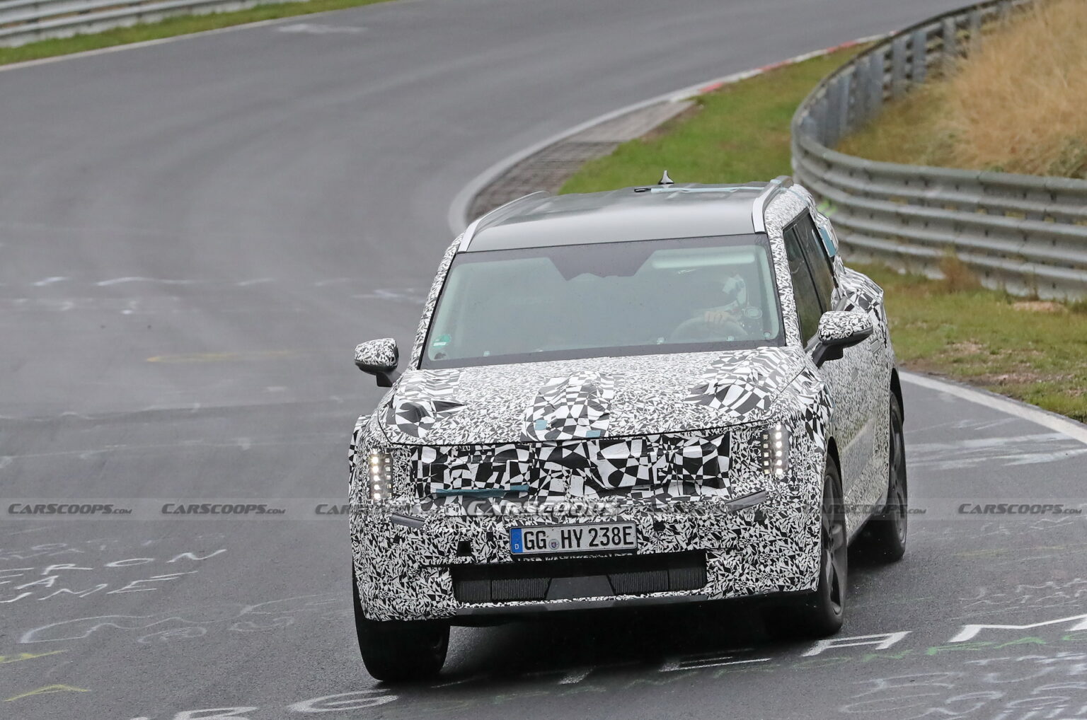 Kia Takes The EV9 Electric 3-Row SUV To The Nurburgring Exposing ...
