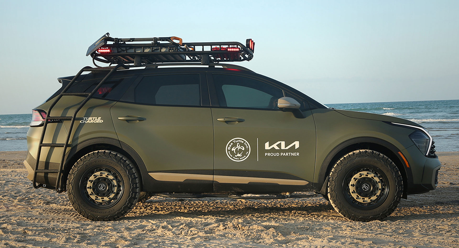 Kia a fait don de ce Sportage X-Pro robuste pour aider à sauver les tortues de mer