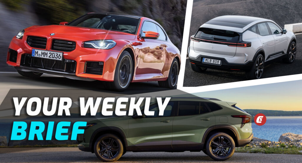  2023 BMW M2, 2024 Chevrolet Trax, And 2024 Polestar 3: Your Weekly Brief