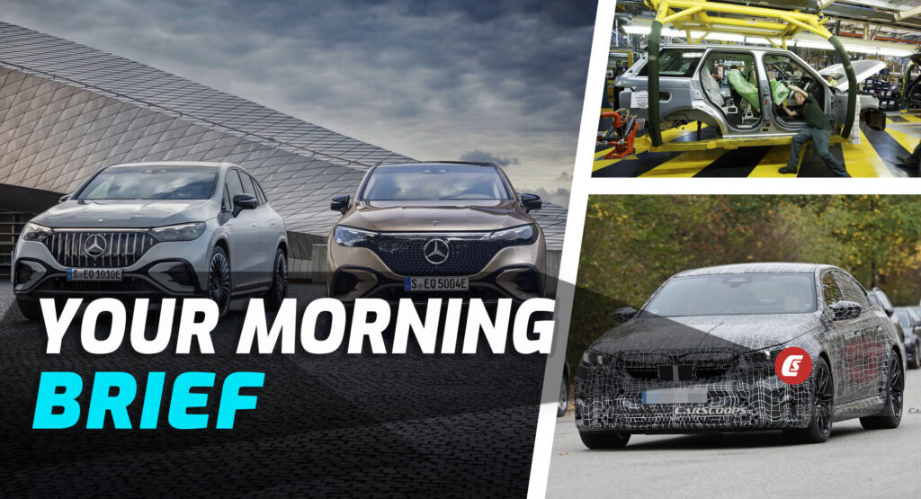  2024 Mercedes EQE SUV, 2024 BMW M5 Spied, And Part Suppliers Uncertain Over EVs: Your Morning Brief