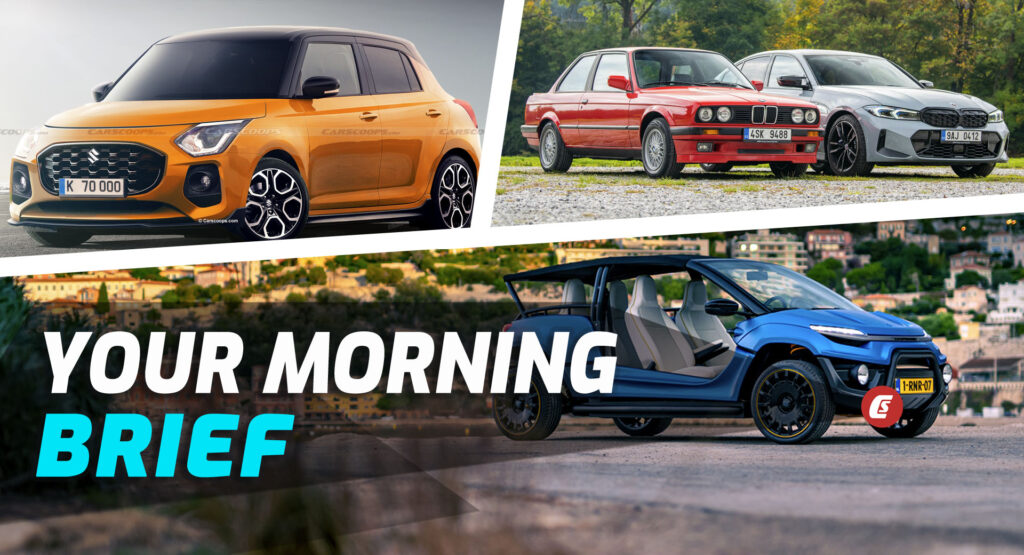  Coastrunner EV, 2024 Suzuki Swift Rendered, And BMW E30 At 40: Your Morning Brief