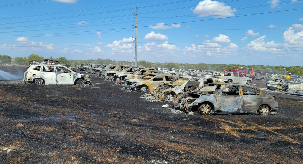 73 Vehicles Destroyed By Fire At Texas Farm That May Have Been Started By Cigarette