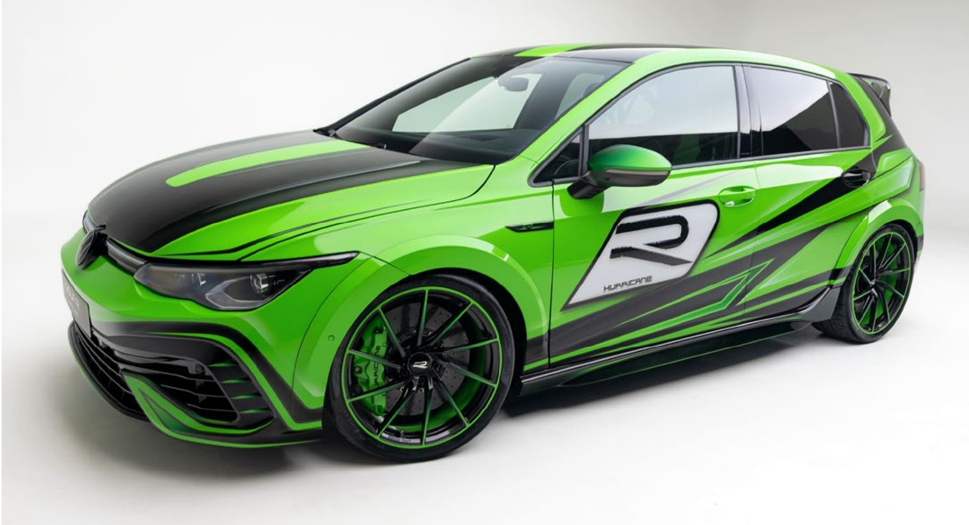 VW Golf R Hurricane Tuned By Apprentices Has Custom Livery, Wide ...
