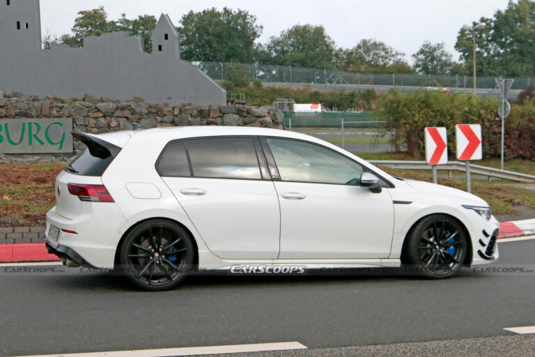 Mysterious VW Golf R Spotted With Canards, Is A High-Performance ...