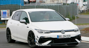 Mysterious VW Golf R Spotted With Canards, Is A High-Performance ...