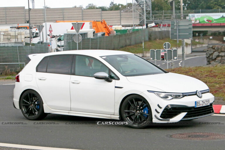 Mysterious VW Golf R Spotted With Canards, Is A High-Performance ...