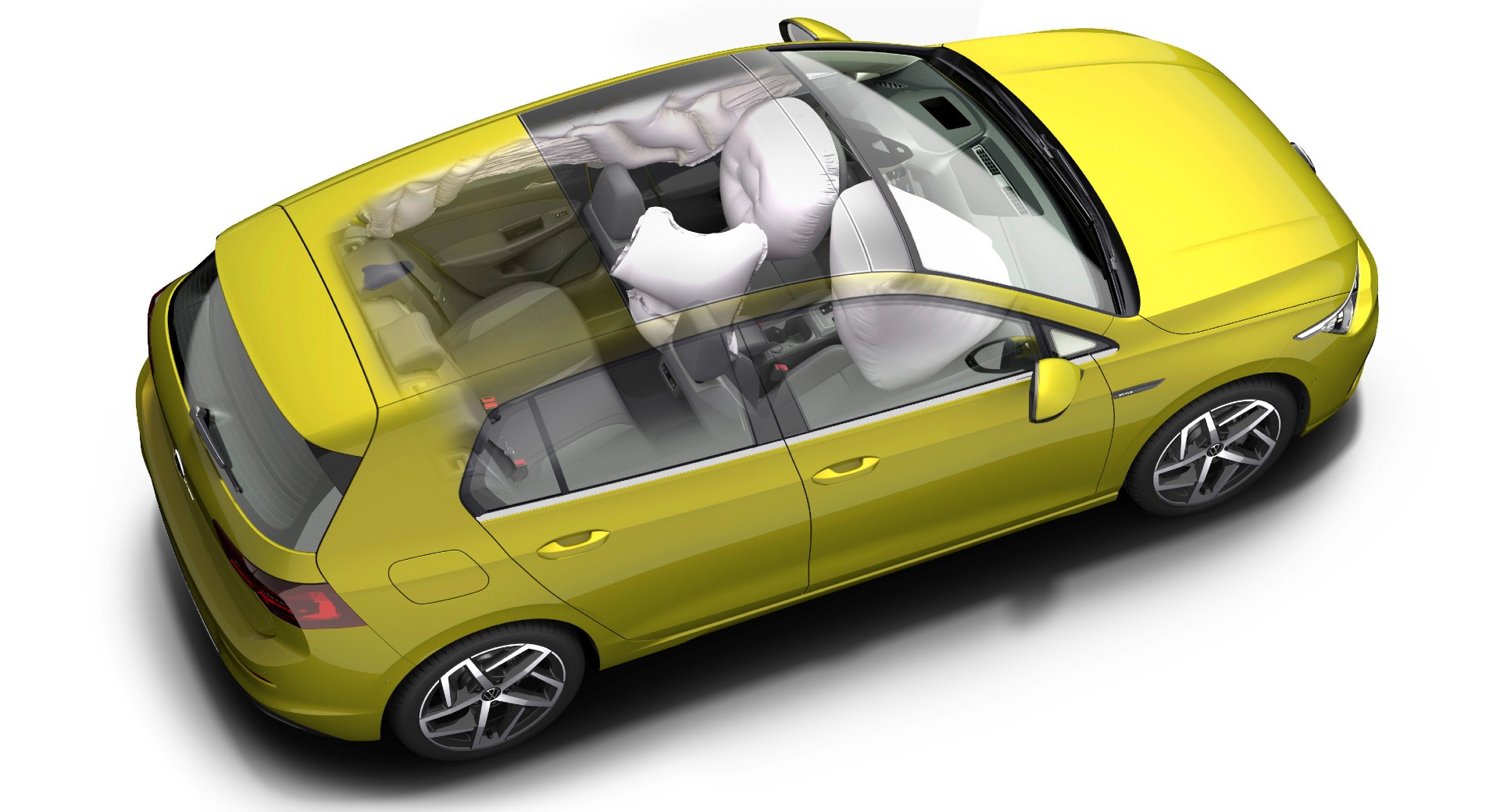VW Golf gagne un airbag central standard et excelle dans le test Euro NCAP
