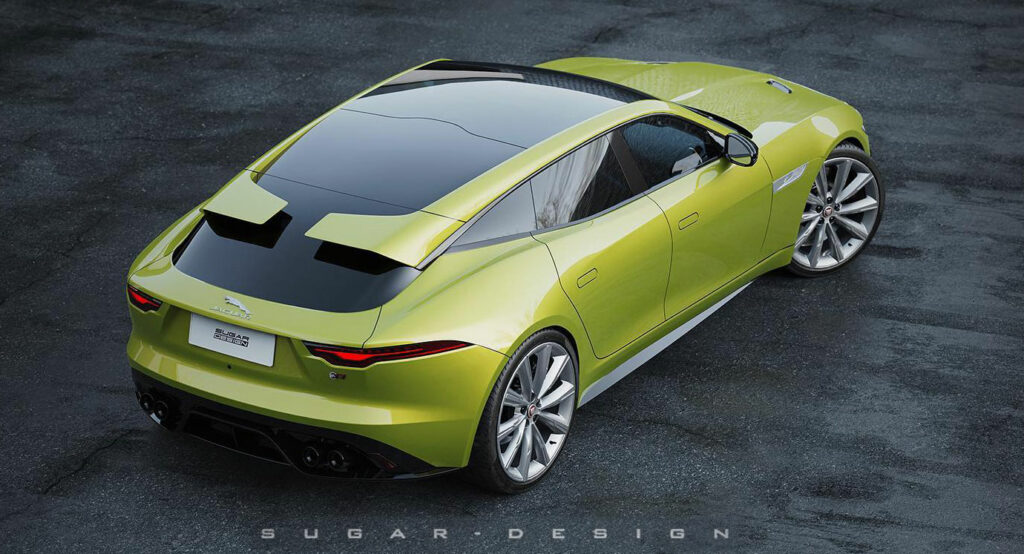  Unofficial Jaguar F-Type Four-Door Coupe Looks… Pretty Good, Actually