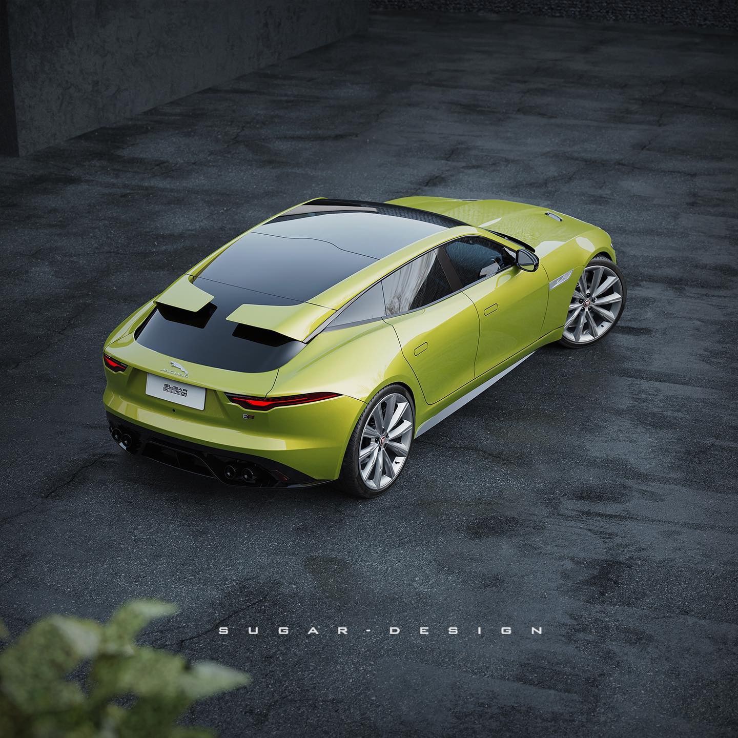 Unofficial Jaguar F-Type Four-Door Coupe Looks… Pretty Good, Actually