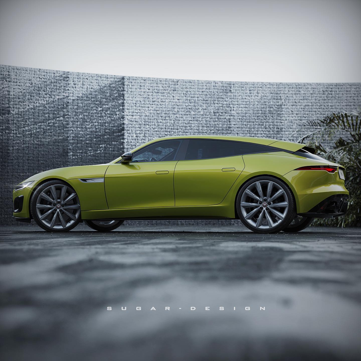 Unofficial Jaguar F-Type Four-Door Coupe Looks… Pretty Good, Actually