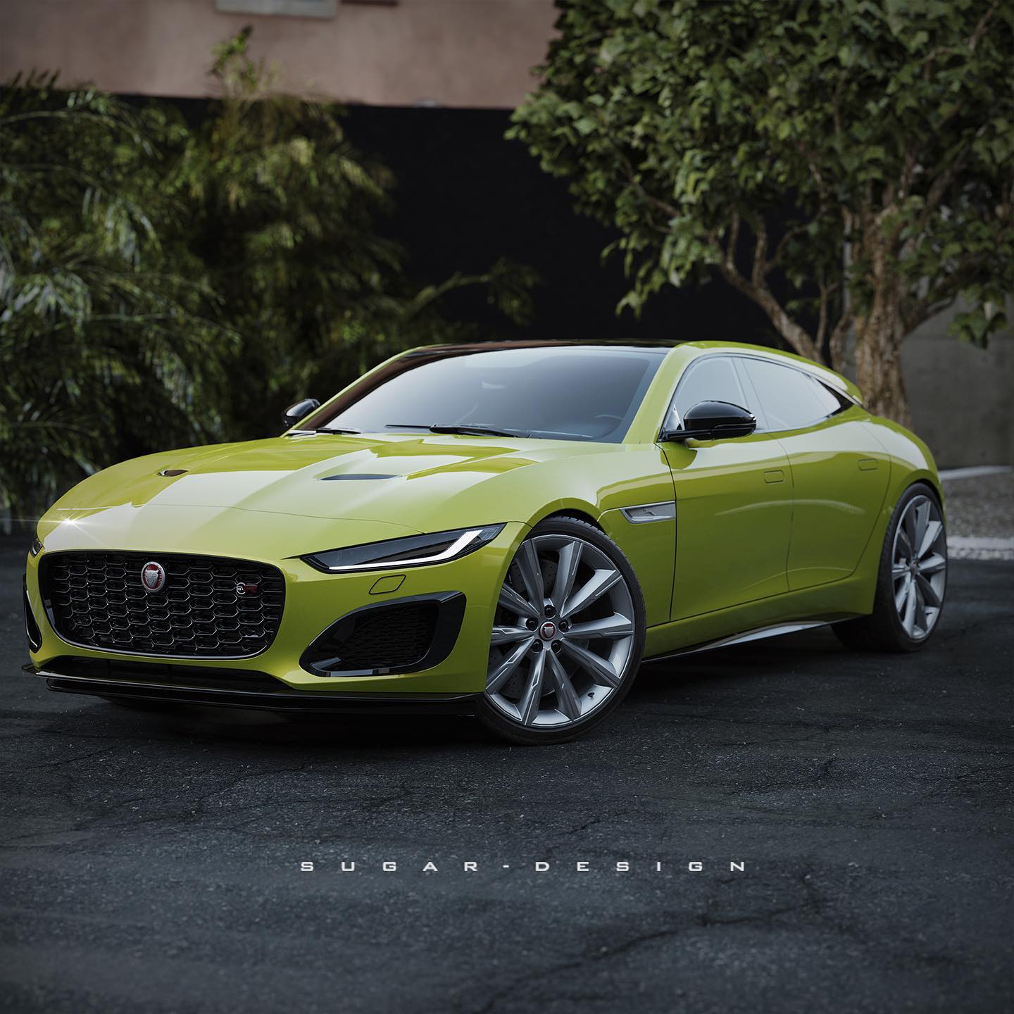 Unofficial Jaguar F-Type Four-Door Coupe Looks… Pretty Good, Actually