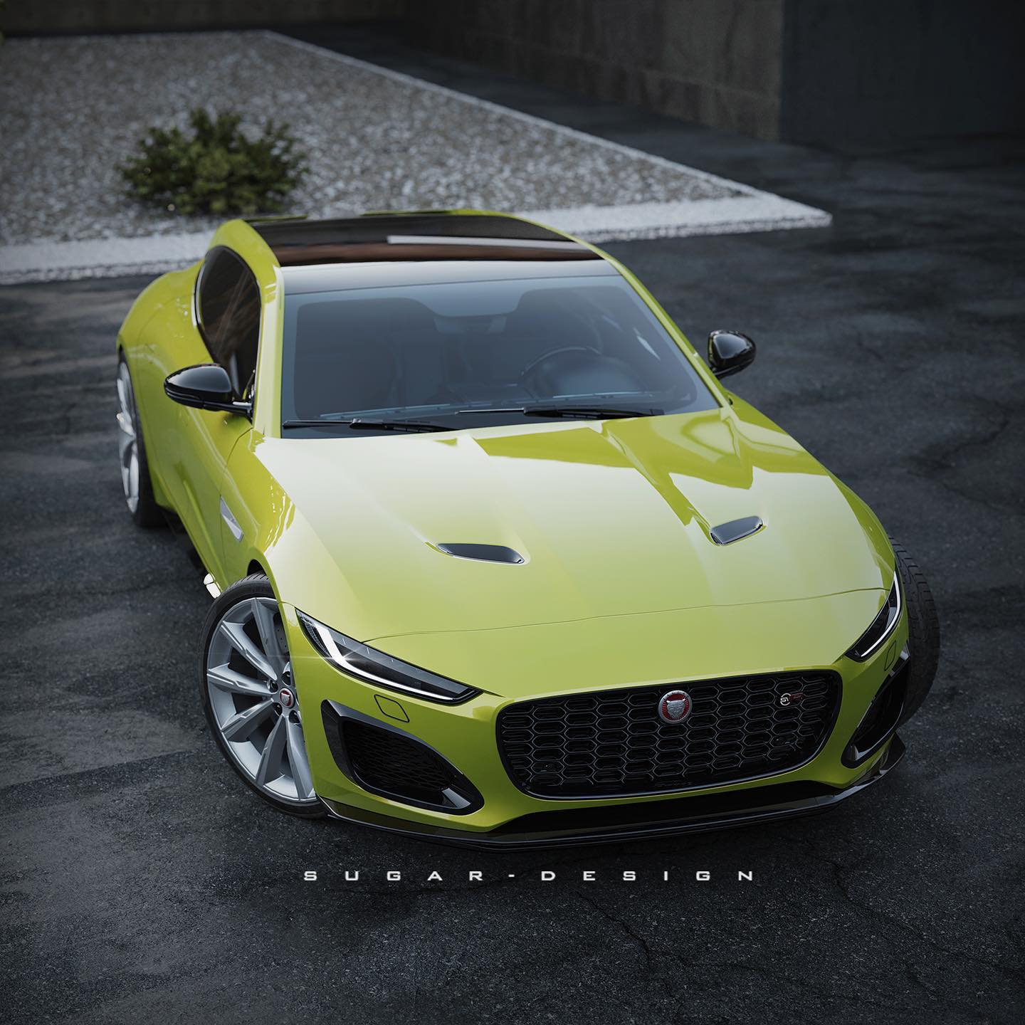 Unofficial Jaguar F-Type Four-Door Coupe Looks… Pretty Good, Actually