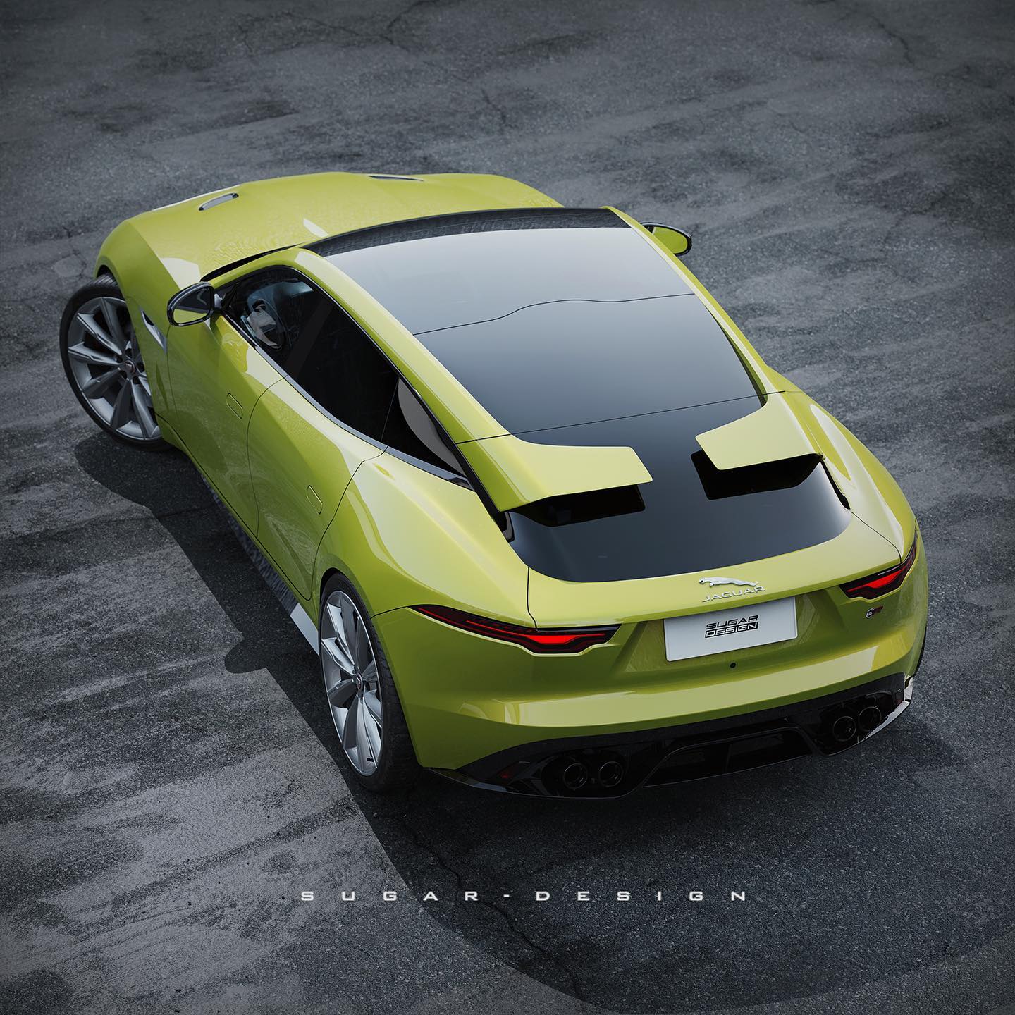 Unofficial Jaguar F-Type Four-Door Coupe Looks… Pretty Good, Actually