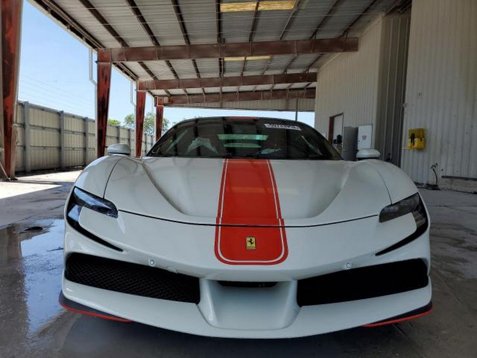 Salvaged Ferrari SF90 And Rolls-Royce Cullinan From Flooded Miami Garage Hit The Auction Block