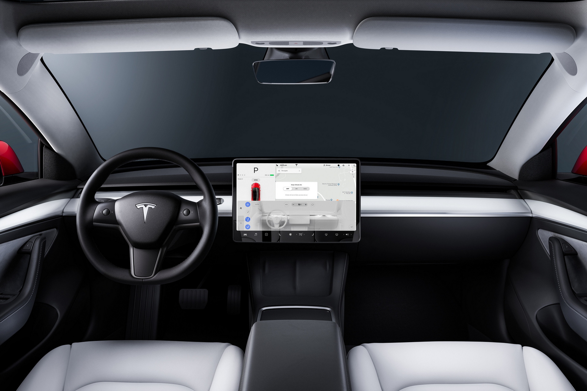 2024 Tesla Model 3 Facelift With An Even More Simplified Interior