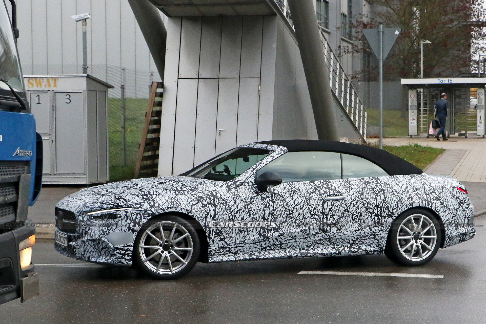 2023 Mercedes CLE Convertible Sheds A Little Cammo In Latest Test Run