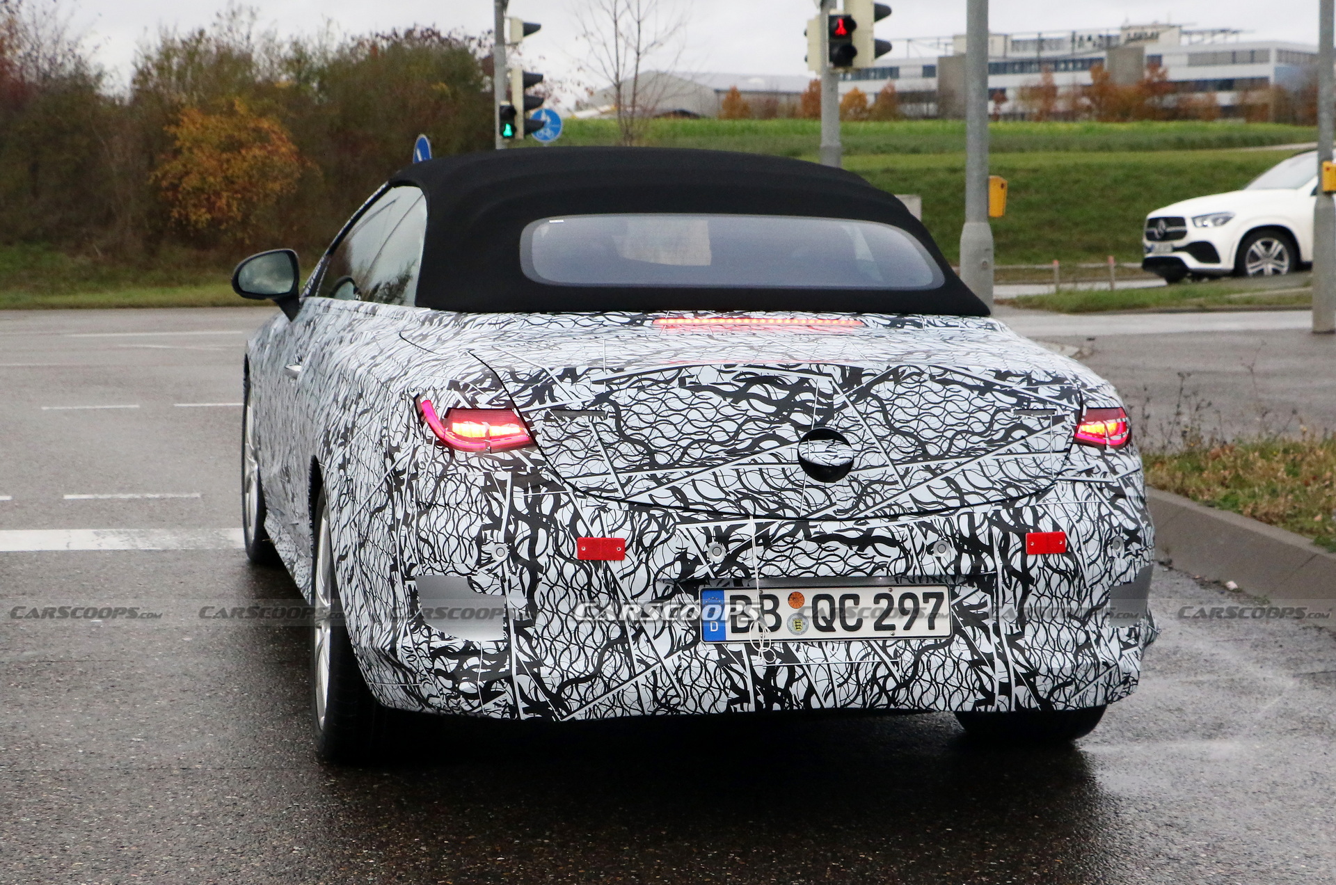 2023 Mercedes CLE Convertible Sheds A Little Cammo In Latest Test Run
