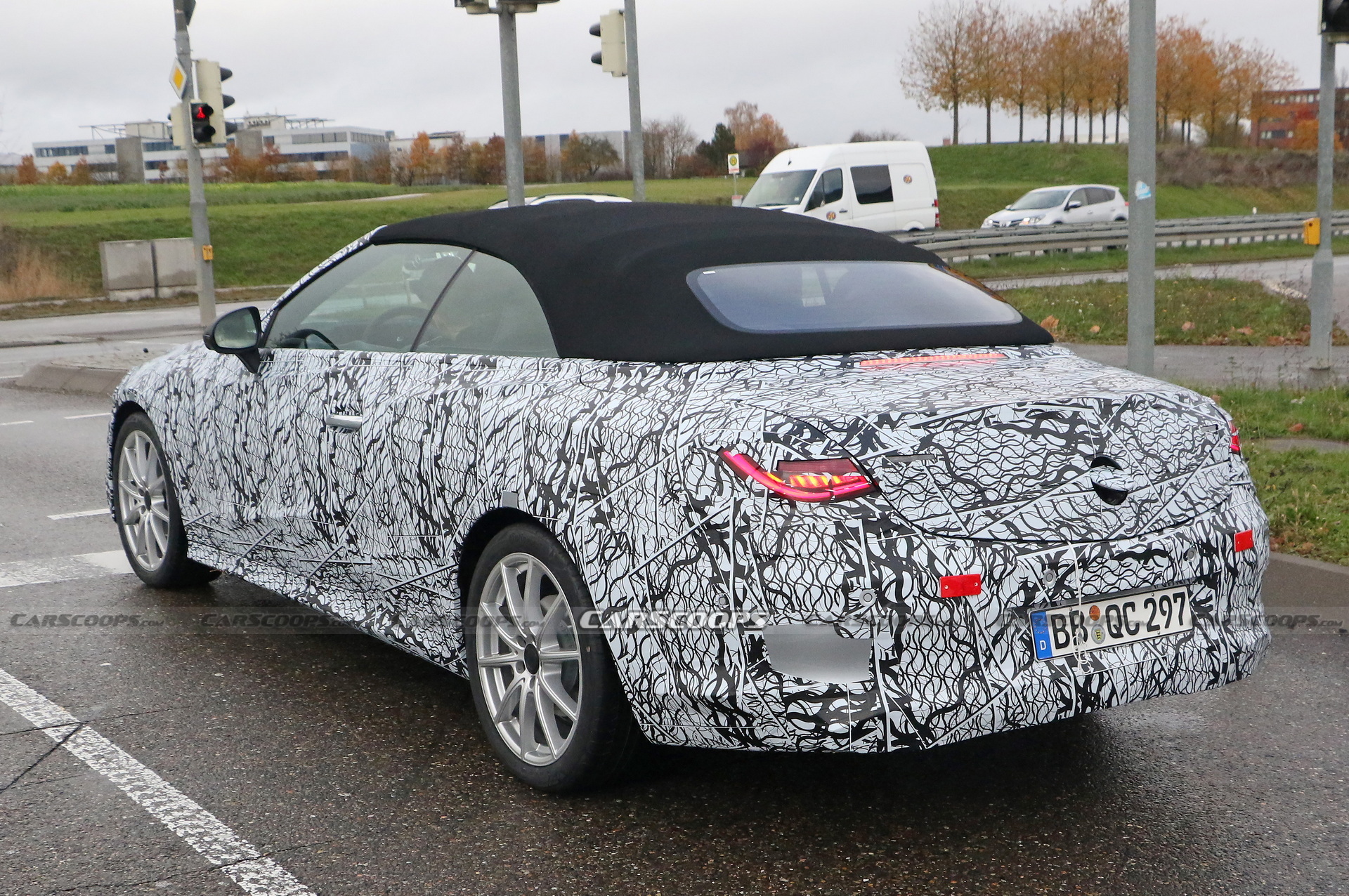 2023 Mercedes CLE Convertible Sheds A Little Cammo In Latest Test Run
