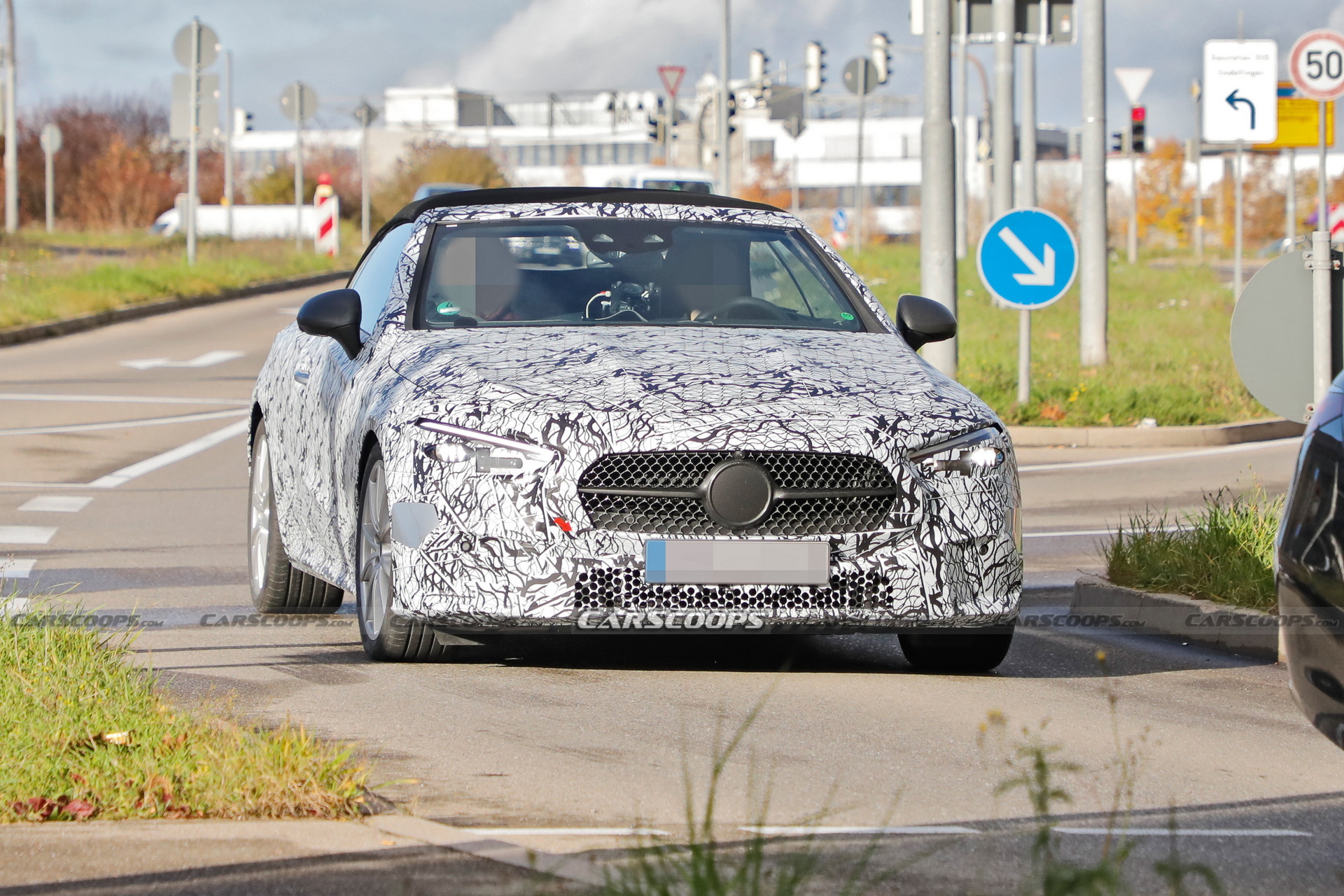 2023 Mercedes CLE Convertible Sheds A Little Cammo In Latest Test Run