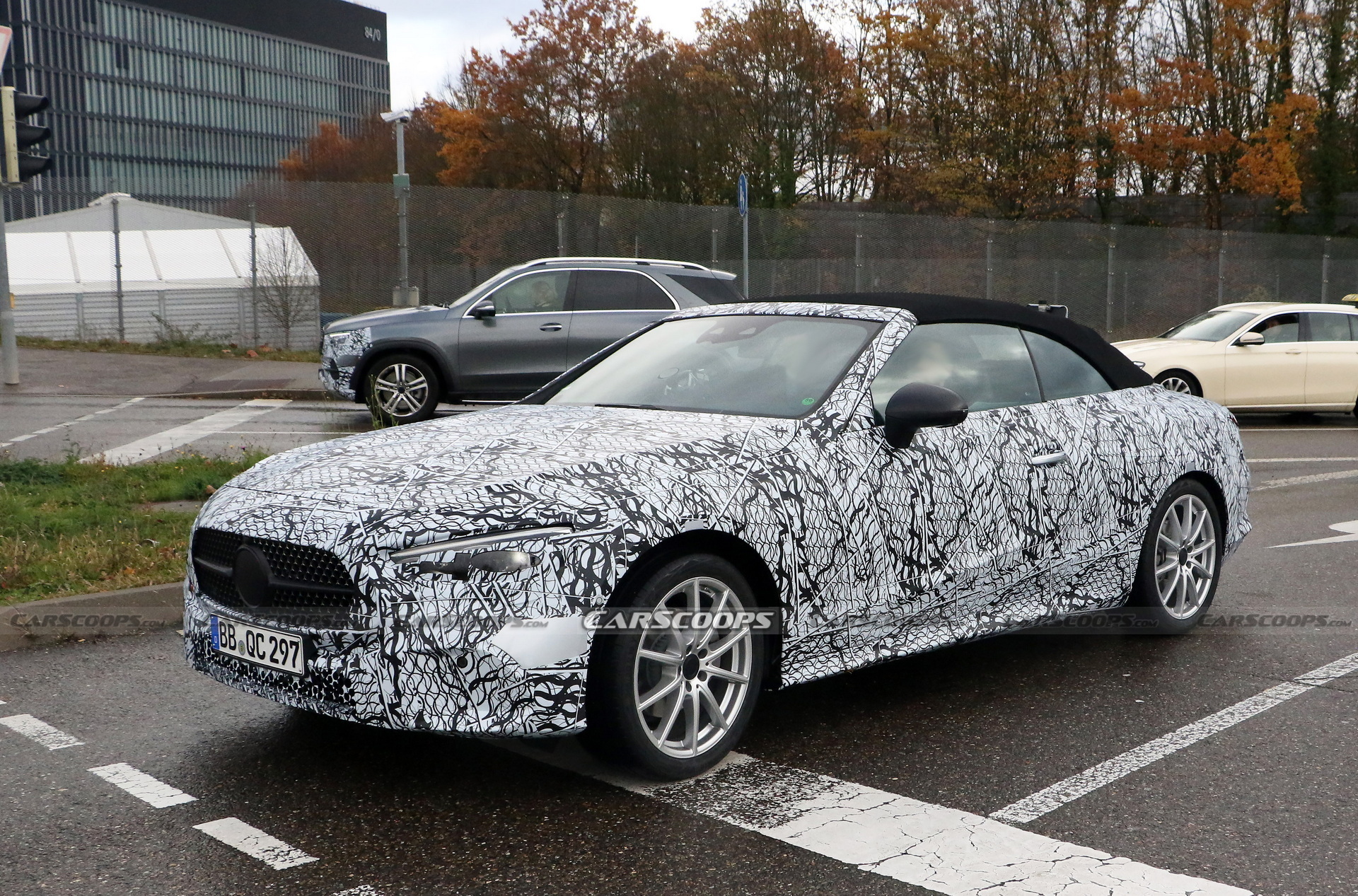 2023 Mercedes CLE Convertible Sheds A Little Cammo In Latest Test Run