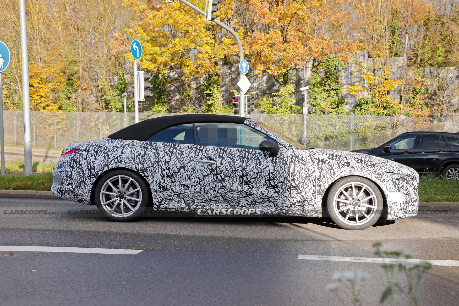 2023 Mercedes CLE Convertible Sheds A Little Cammo In Latest Test Run
