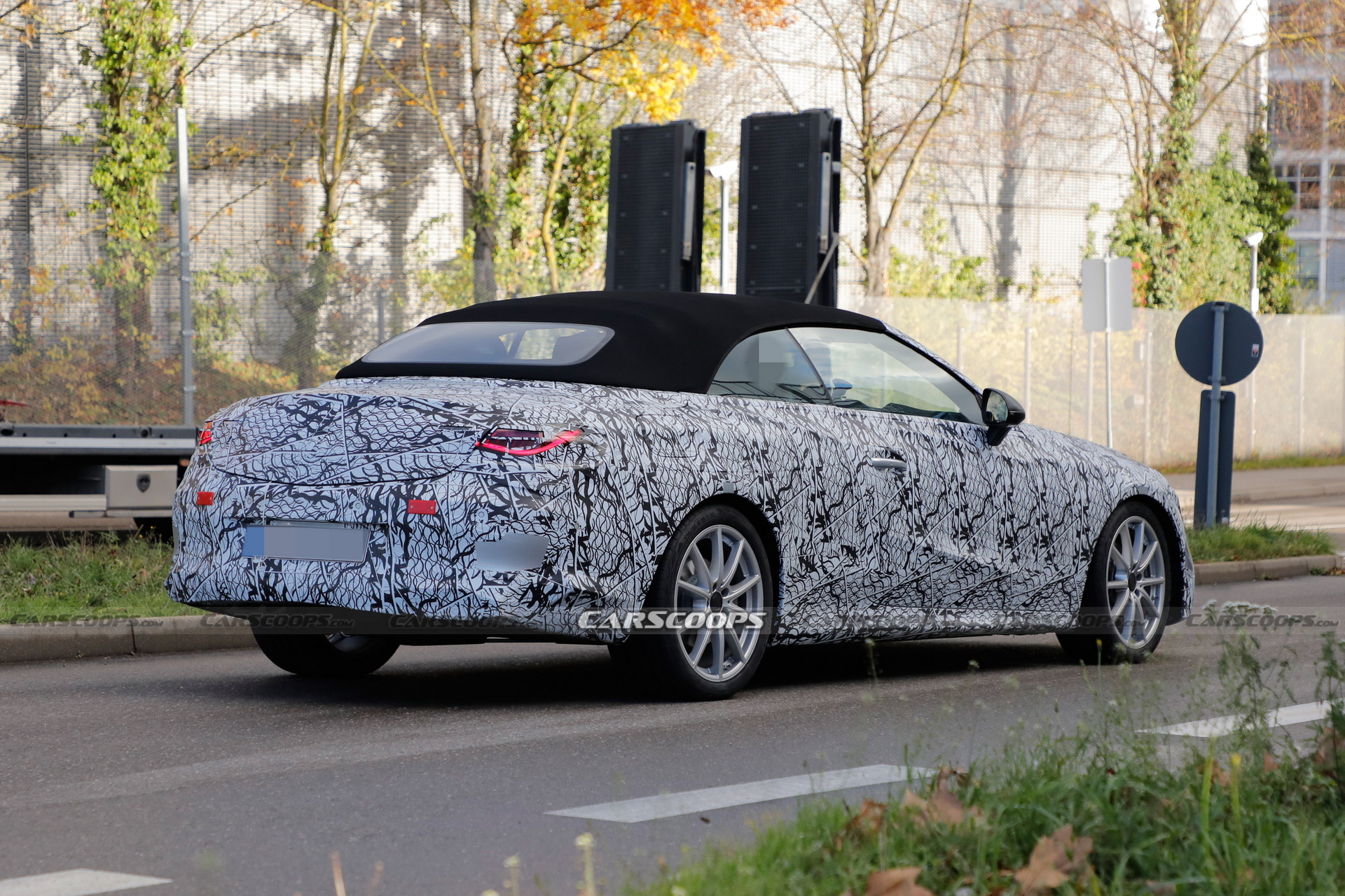 2023 Mercedes CLE Convertible Sheds A Little Cammo In Latest Test Run
