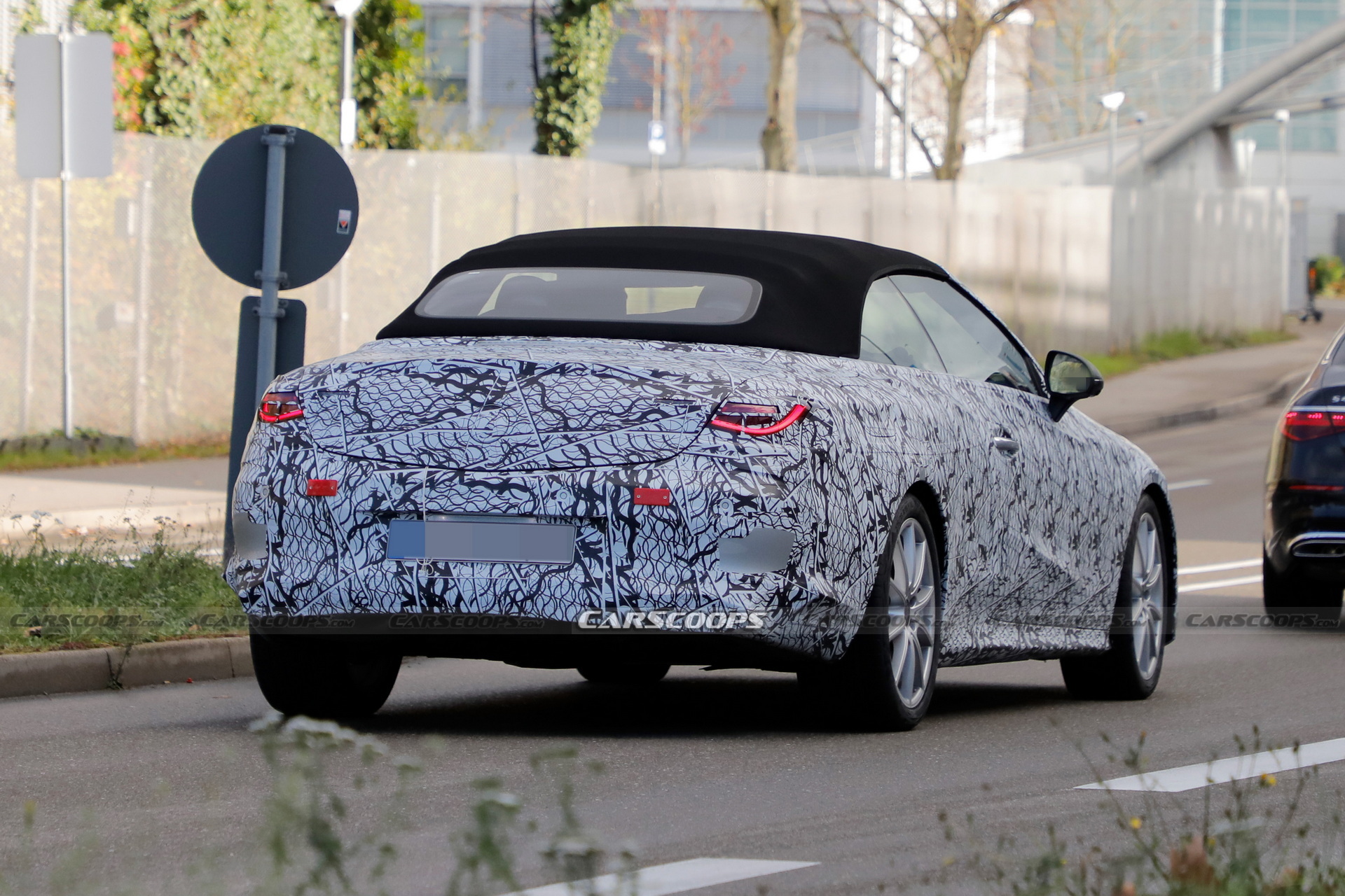 2023 Mercedes CLE Convertible Sheds A Little Cammo In Latest Test Run