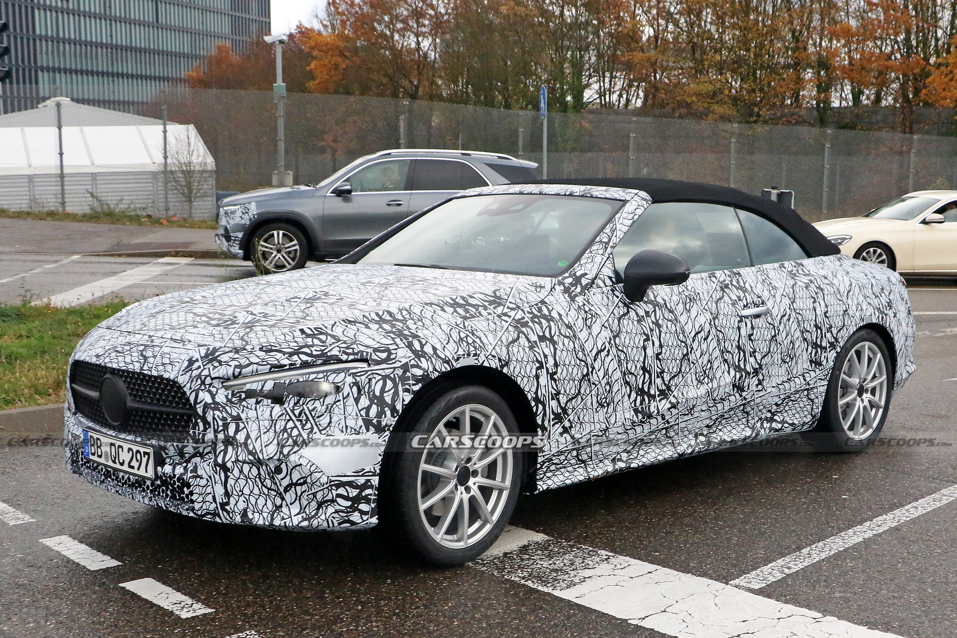 2023 Mercedes CLE Convertible Sheds A Little Cammo In Latest Test Run