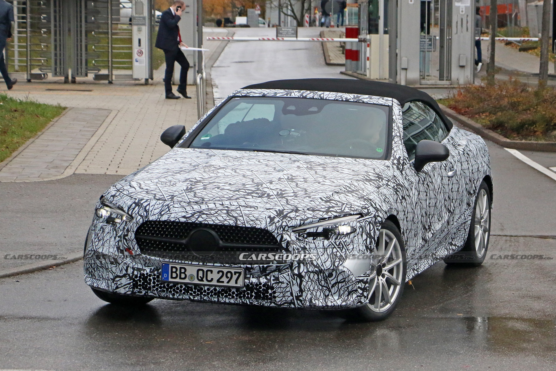 2023 Mercedes CLE Convertible Sheds A Little Cammo In Latest Test Run