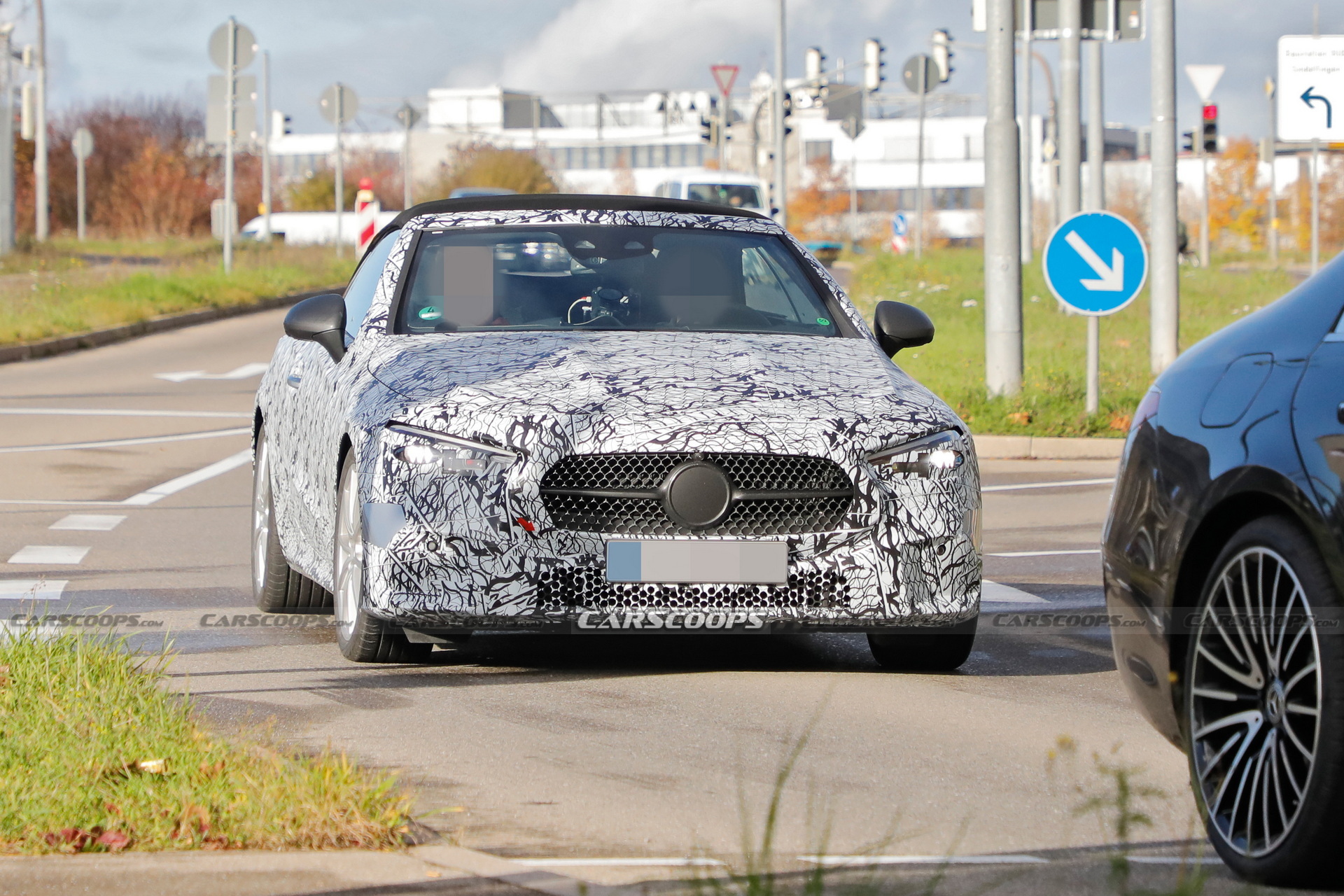 2023 Mercedes CLE Convertible Sheds A Little Cammo In Latest Test Run