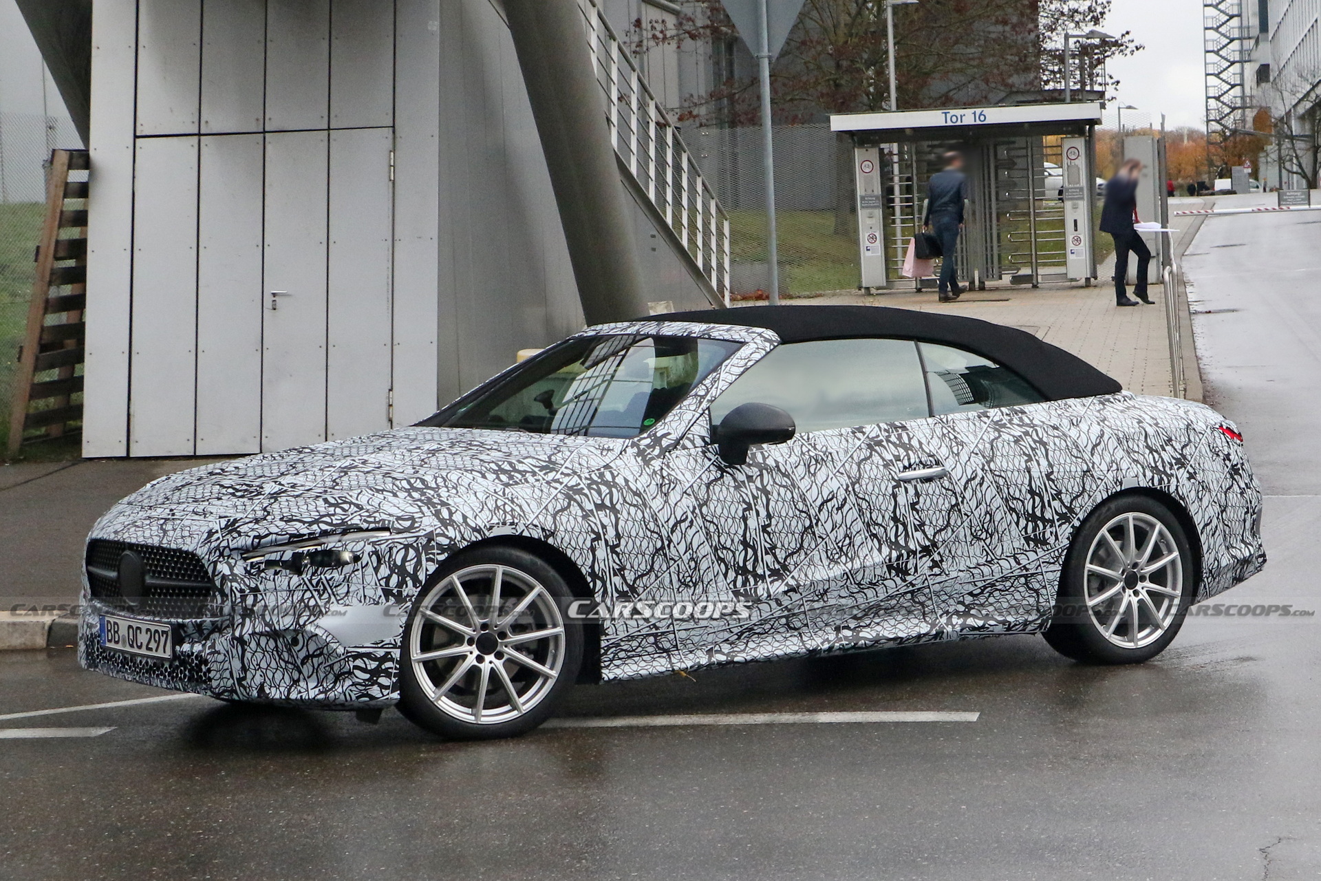 2023 Mercedes CLE Convertible Sheds A Little Cammo In Latest Test Run