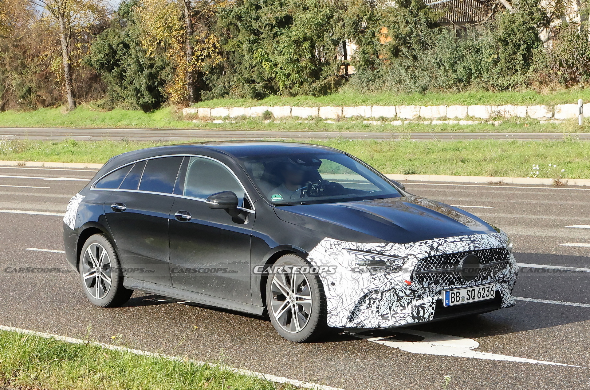 Gently Updated 2024 Mercedes CLA Shooting Brake Spied In Two Colors