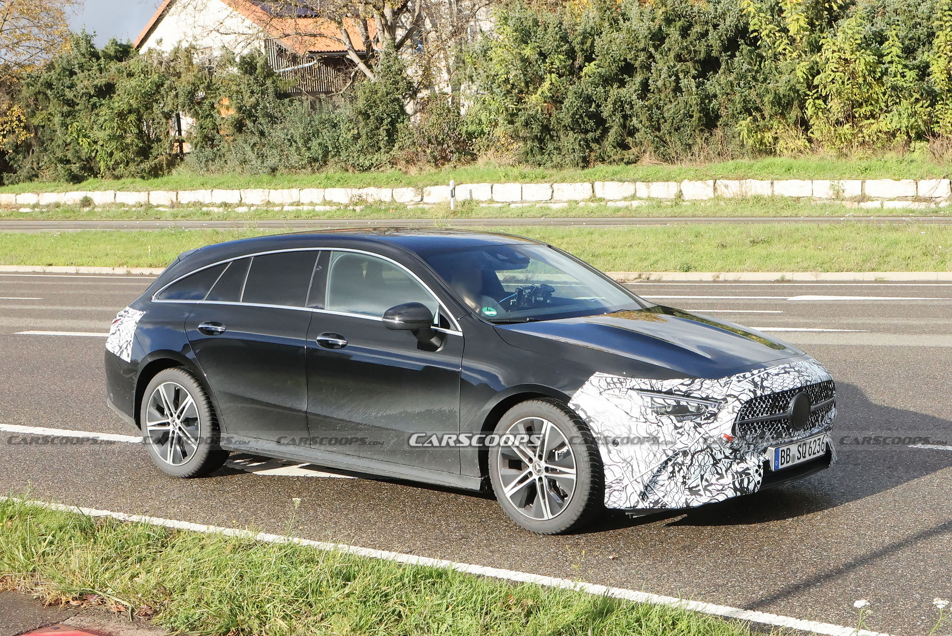 Gently Updated 2024 Mercedes CLA Shooting Brake Spied In Two Colors