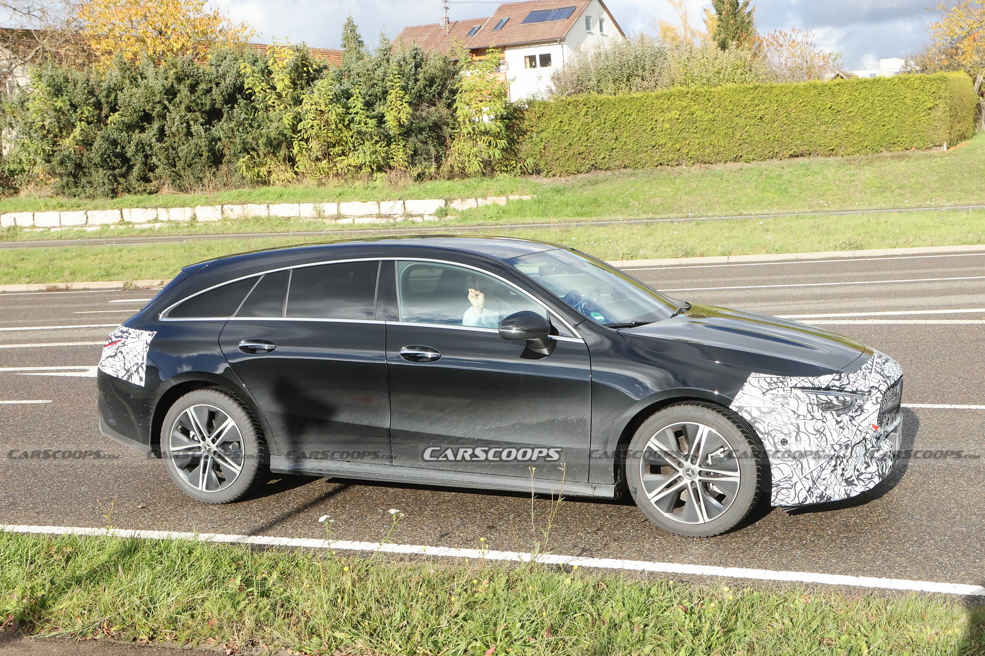 Gently Updated 2024 Mercedes CLA Shooting Brake Spied In Two Colors