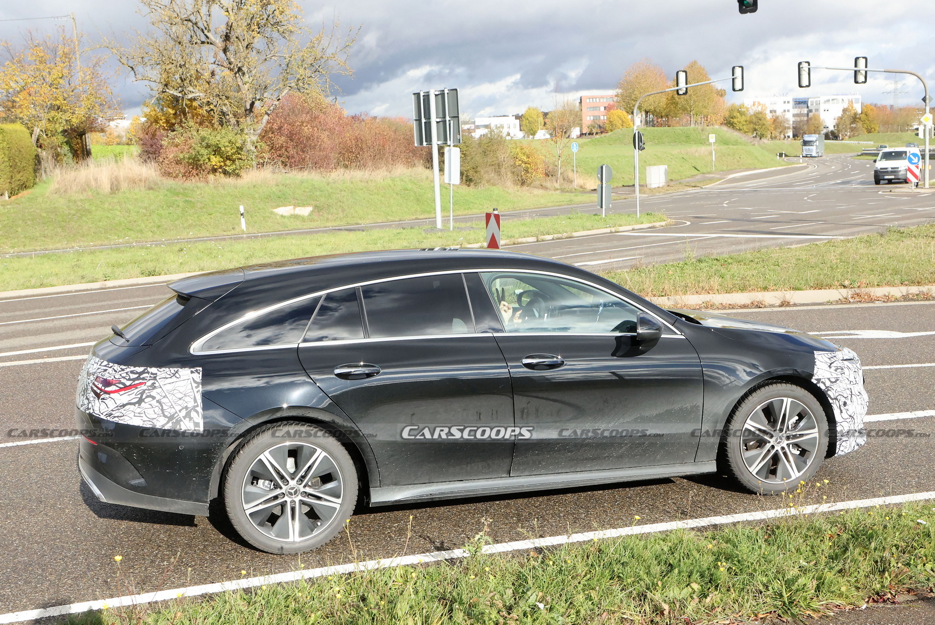 Gently Updated 2024 Mercedes CLA Shooting Brake Spied In Two Colors