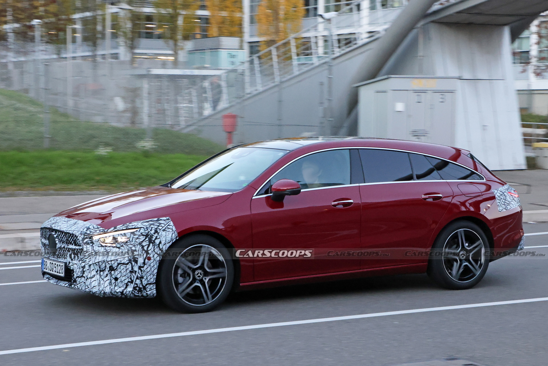 Gently Updated 2024 Mercedes CLA Shooting Brake Spied In Two Colors