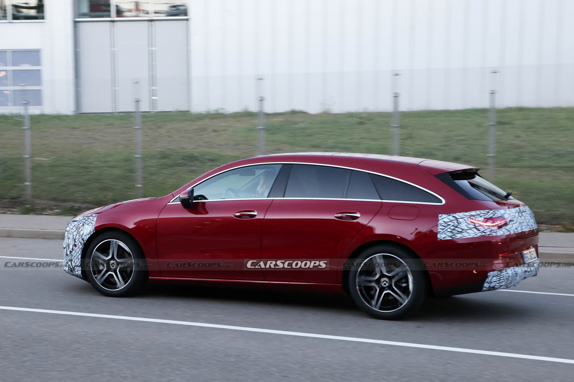 Gently Updated 2024 Mercedes CLA Shooting Brake Spied In Two Colors
